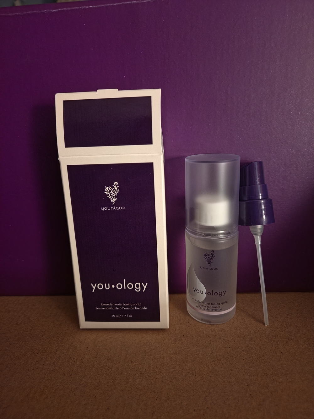 Younique You•ology Lavender Water Toning Spritz - Purple